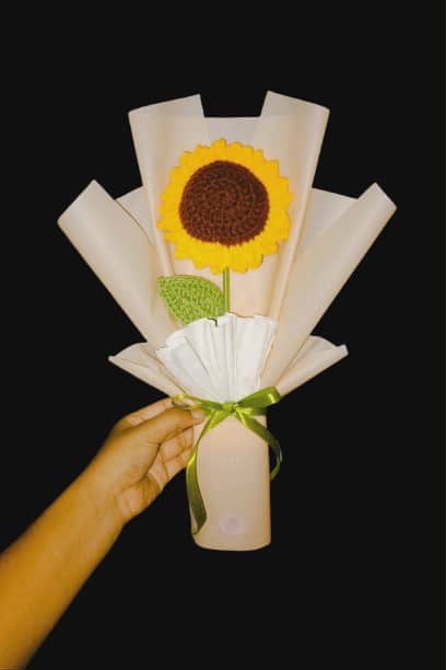single stem sunflower