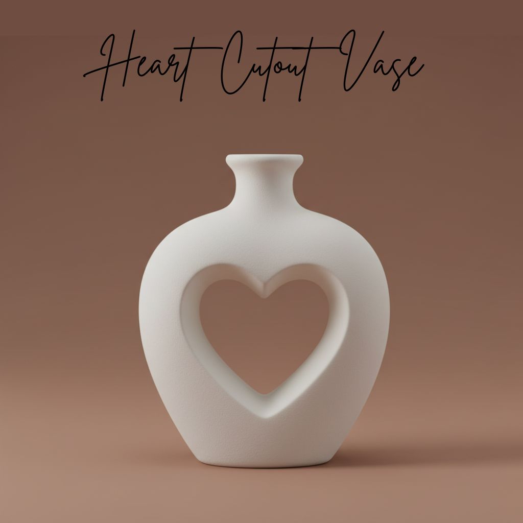 Heart Cutout Vase