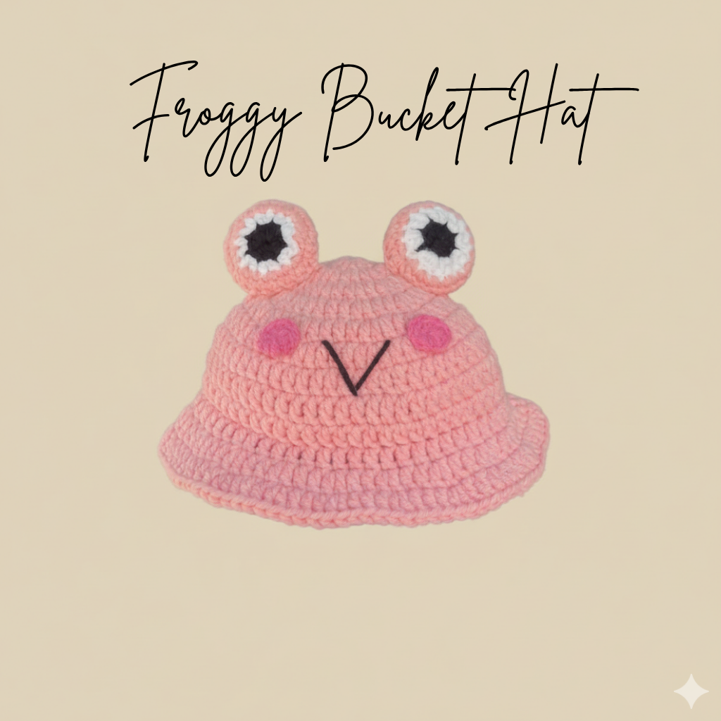 Froggy Bucket Hat (Pink)